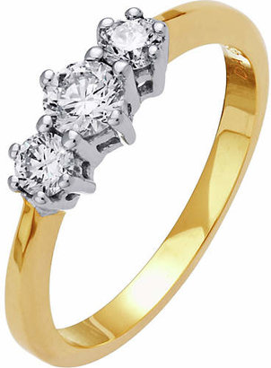 Trilogy Everlasting Love 18ct Gold 0.50ct Diamond Ring - U