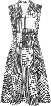 LK Bennett Lilum Grid Print Dress
