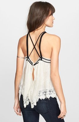 Free People 'Hearts Content' Mesh Lace Tank