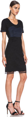 Sonia Rykiel Lace Knit Dress in Black