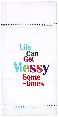JCPenney Ladelle® Life Can Get Messy Individual Tea Towel