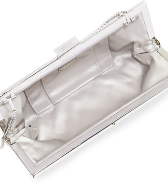 Badgley Mischka Saffron Crystal Clutch Bag, Silver
