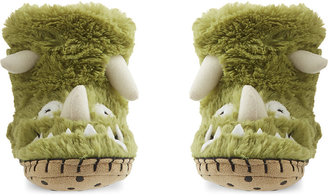 Hatley Dinosaur Slippers S-L, Boy's, Size: S, Green