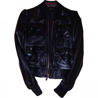 Gucci Black Leather Biker jacket