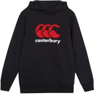 Canterbury of New Zealand Boy's black classic logo hoodie