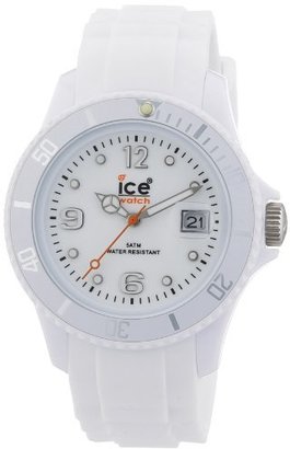 Ice Watch Ice-Watch Unisex SI.WE.U.S.09 Sili Collection White Plastic and Silicone Watch