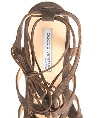 Duccio Venturi Suede lace-up sandals