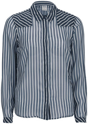 Vero Moda Women's Mini Ship Stripe Long Sleeve Shirt