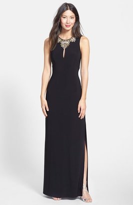 Vince Camuto Embellished Stretch Gown