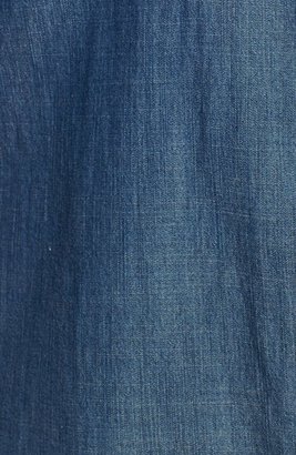 Eileen Fisher Classic Collar Denim Chambray Shirt (Plus Size)