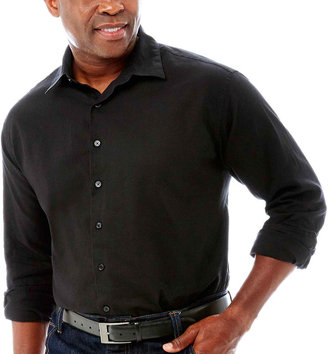 Claiborne Long-Sleeve Linen-Blend Shirt-Big & Tall