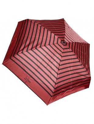 Jean Paul Gaultier Striped Folding Umbrella Red/Black