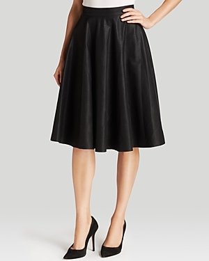 French Connection Skirt - Faux Leather Flared