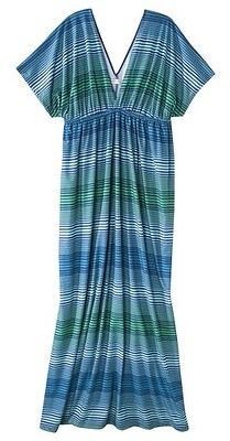 Merona Women's Plus-Size Short-Sleeve Maxi Dress - Blue/Green