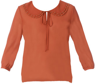 Vero Moda Shirts / Blouses - brighton 3/4 top pf - Red / Orange