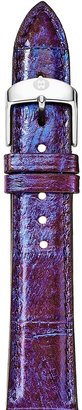 Michele Purple Snakeskin Watch Strap, 20mm