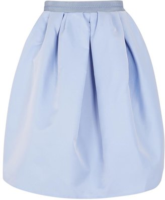 Carven Gazar blue satin skirt