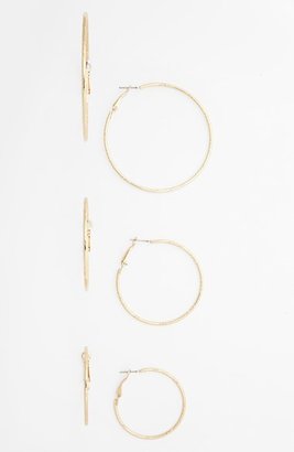 BP Etched Hoop Earrings (Set of 3) (Juniors)