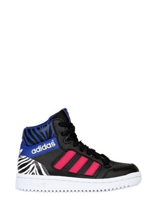 adidas Faux Leather High Top Sneaker