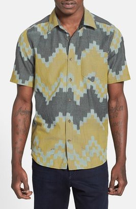 Volcom 'Charley' Ikat Jacquard Print Short Sleeve Shirt