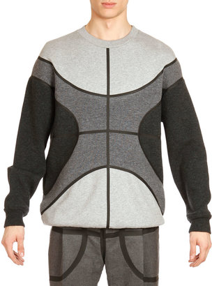 Givenchy Basketball Wool Sweatshirt, Gray Multi