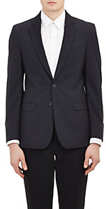 Barneys New York Men's Two-Button Sportcoat-NAVY