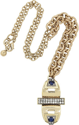 Lulu Frost Solar gold-plated crystal necklace