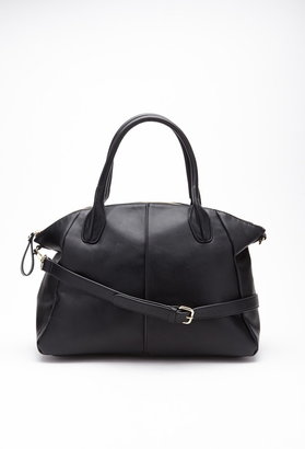 Forever 21 zippered faux leather tote