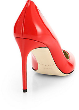 Brian Atwood Patent Leather Point Toe Pumps