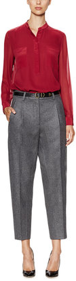 3.1 Phillip Lim Raw Wool Cropped Pant