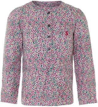 Joules Girl`s long sleeved floral print blouse