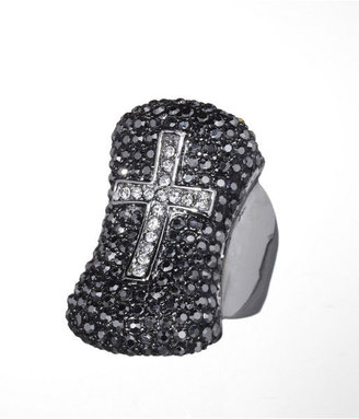 Express Pave Cross Ring