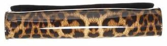 Christian Louboutin 'Riviera' Leopard Print Patent Leather Clutch