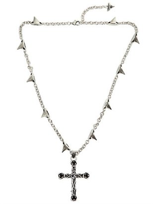 John Richmond Cross & Spikes Chain Necklace