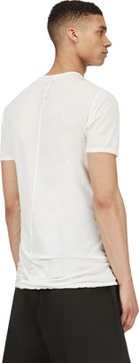 Rick Owens White Overlong Level T-Shirt