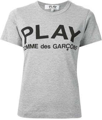 Comme des Garcons Play - printed logo T-shirt - women - Cotton - S