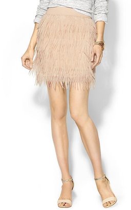 Juicy Couture Press Sabine Chiffon Feather Skirt