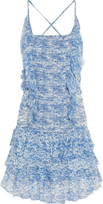 Etoile Isabel Marant Duffy printed silk-chiffon mini dress