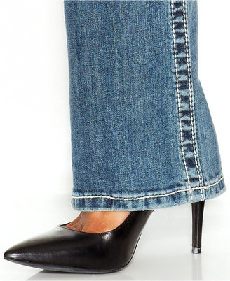 Miss Me Rhinestone Embellished Bootcut Jeans, Medium Blue Wash
