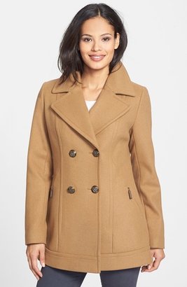 Pendleton Double Breasted Wool Blend Peacoat