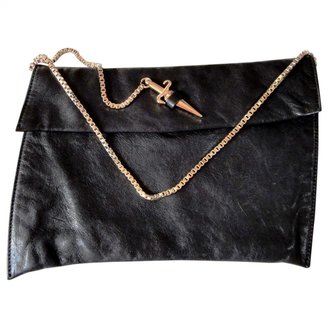 Cesare Paciotti Black Leather Clutch bag