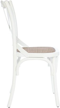 Cambridge Silversmiths Shabby Chic Bailey natural and white dining chair pair