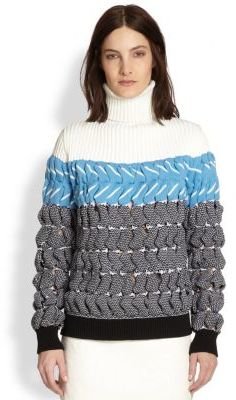 Alexander Wang Bubble Wrap Turtleneck Sweater