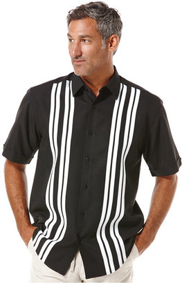 Cubavera Thin Striped Panel Shirt