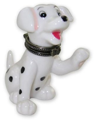 Breed Dalmatian Dog Puppy Hinged Trinket Box phb