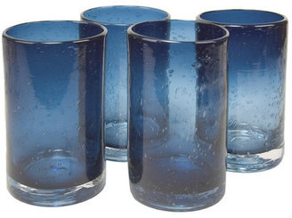 Artland Iris Highball Glass in Slate Blue (Set of 4)