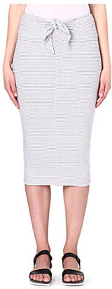 James Perse Tie-front striped skirt