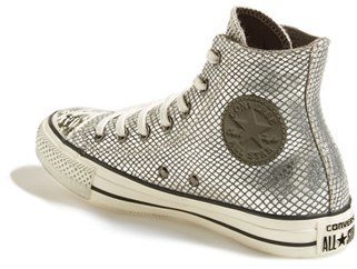 Converse Chuck Taylor® All Star® Snake Print Leather High Top Sneaker (Online Only) (Women)