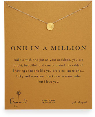 Dogeared One in a Million Gold-Dipped Necklace