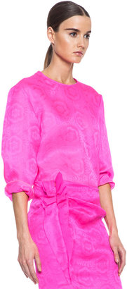 Isabel Marant Kairo Silk Pullover in Fuchsia